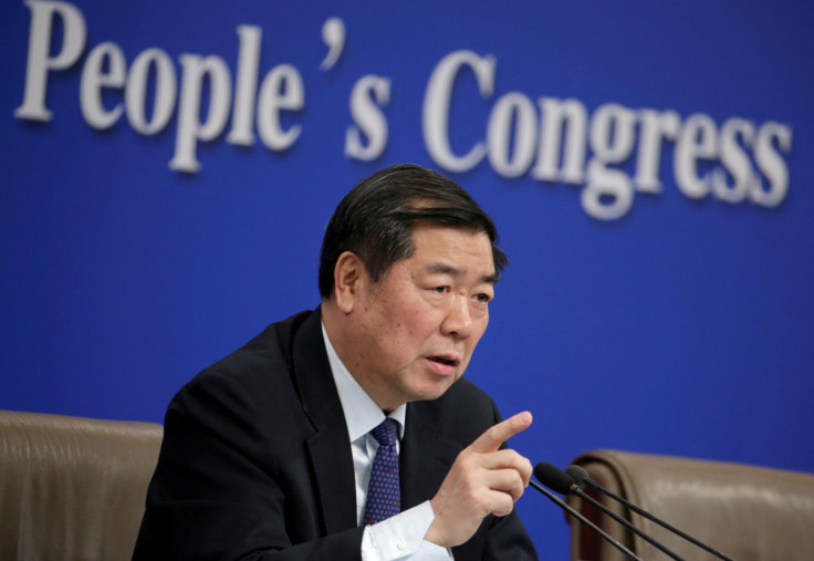 He Lifeng, presidente da NDRC da China, participa de uma entrevista coletiva em Pequim