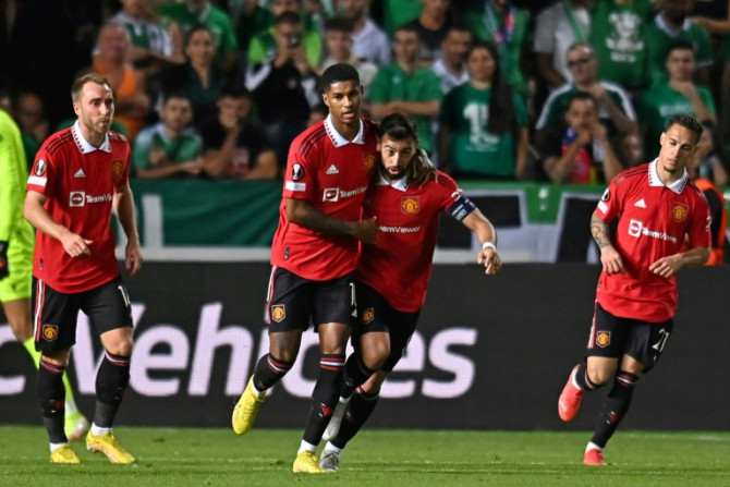 Marcus Rashford marcou dois gols no segundo tempo na vitória do Manchester United sobre o Omonia Nicosia no Chipre