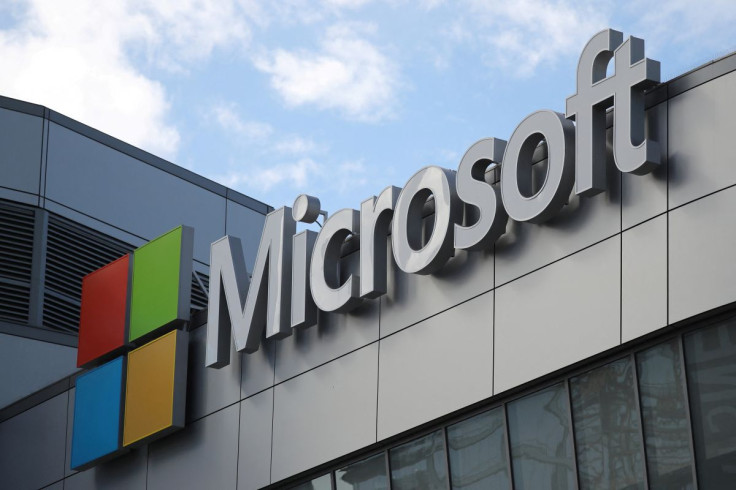 Um logotipo da Microsoft é visto em Los Angeles, Califórnia, EUA, em 7 de novembro de 2017.