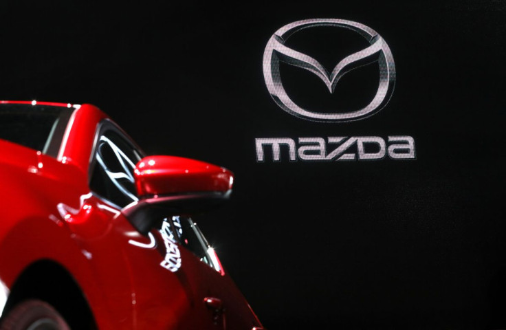 Um Mazda 3 2020 é visto em exibição no New York International Auto Show 2019 na cidade de Nova York, Nova York, EUA, em 17 de abril de 2019.