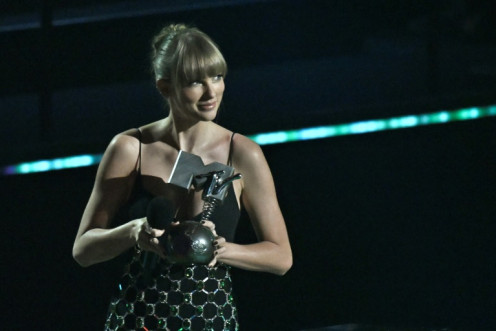 Taylor Swift, mostrada aqui no MTV Europe Music Awards 2022 em Düsseldorf em 13 de novembro de 2022