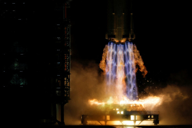 Lançamento de foguete no Jiuquan Satellite Launch Center
