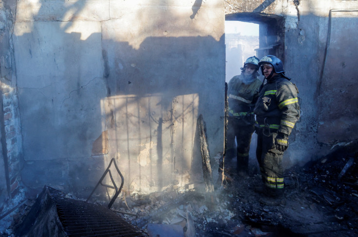 Rescaldo do bombardeio em Donetsk