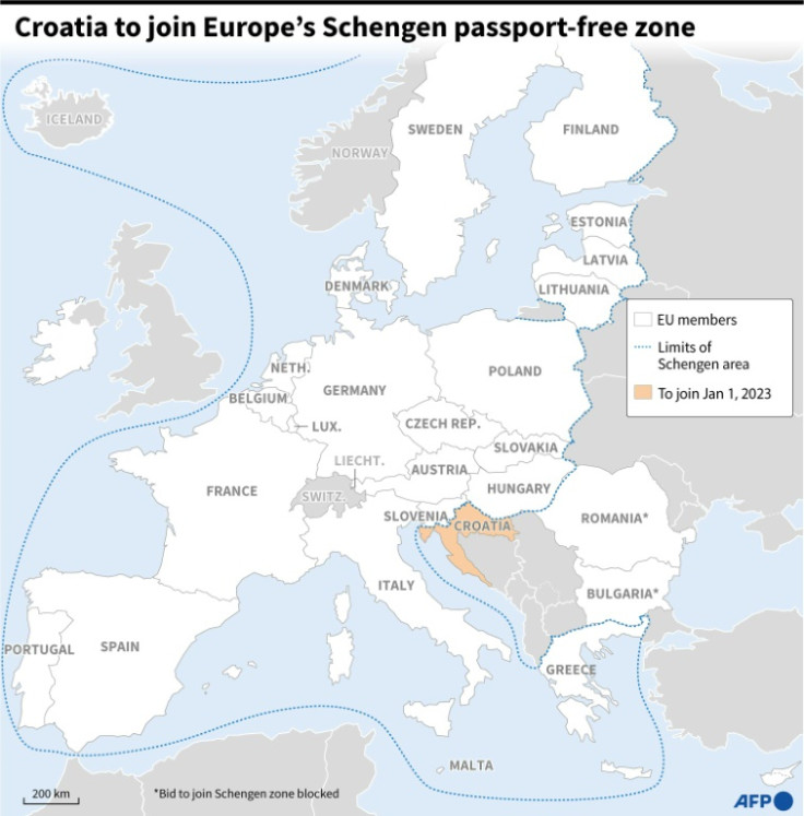 Croácia se juntará à zona livre de passaporte Schengen da Europa