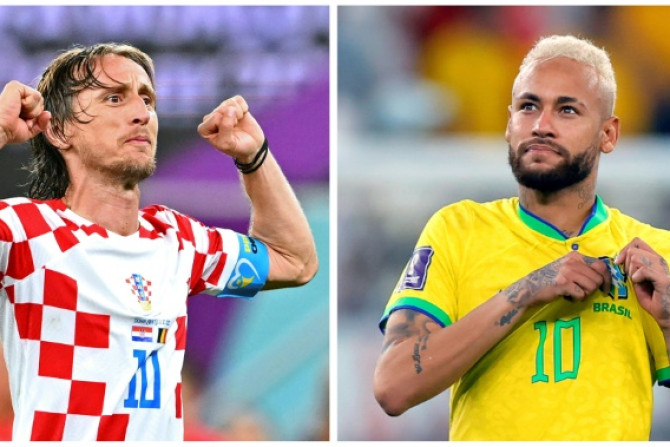 O capitão da Croácia, Luka Modric, se prepara para enfrentar a estrela brasileira Neymar nas quartas de final da Copa do Mundo na sexta-feira