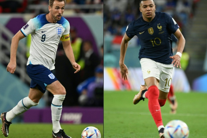 O francês Kylian Mbappé (à direita) espera seguir o exemplo do inglês Harry Kane (à esquerda) e vencer a Chuteira de Ouro da Copa do Mundo