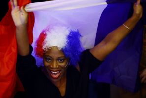 Copa do Mundo da FIFA Qatar 2022 - Torcedores em Paris assistem França x Marrocos