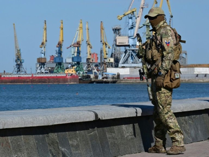 O porto de Berdyansk, no sudeste da Ucrânia, está sob controle russo desde as primeiras semanas da guerra
