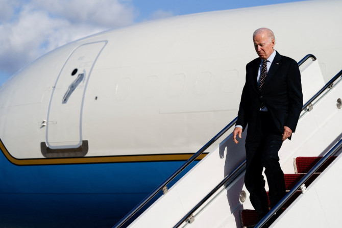O presidente dos EUA, Joe Biden, chega à Base Conjunta Andrews