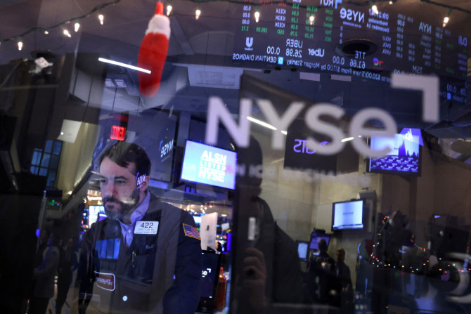 Um trader trabalha no pregão da Bolsa de Valores de Nova York (NYSE) na cidade de Nova York