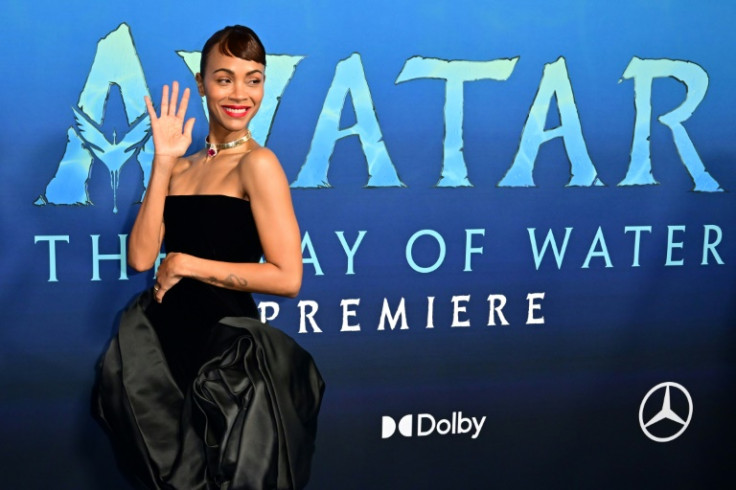 A atriz Zoe Saldana chega para a estréia em Hollywood de &#39;Avatar: The Way of Water&#39; em 12 de dezembro de 2022