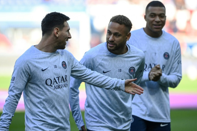 Lionel Messi, Neymar e Kylian Mbappé