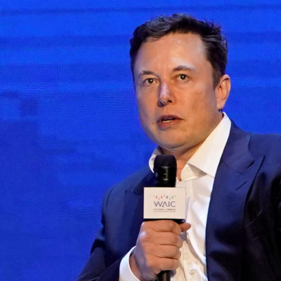 Elon Musk, CEO da Tesla Inc, participa da Conferência Mundial de Inteligência Artificial (WAIC) em Xangai
