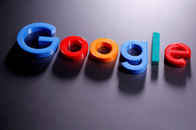 Um logotipo do Google impresso em 3D é visto nesta ilustração