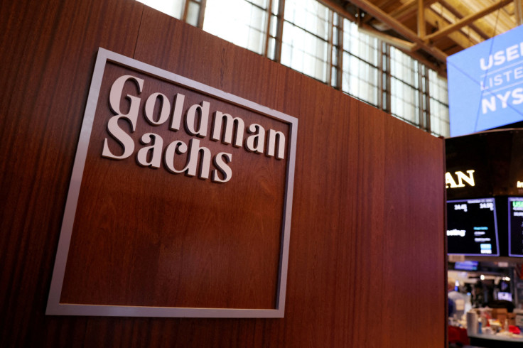 O logotipo do Goldman Sachs é visto no pregão da Bolsa de Valores de Nova York (NYSE) na cidade de Nova York