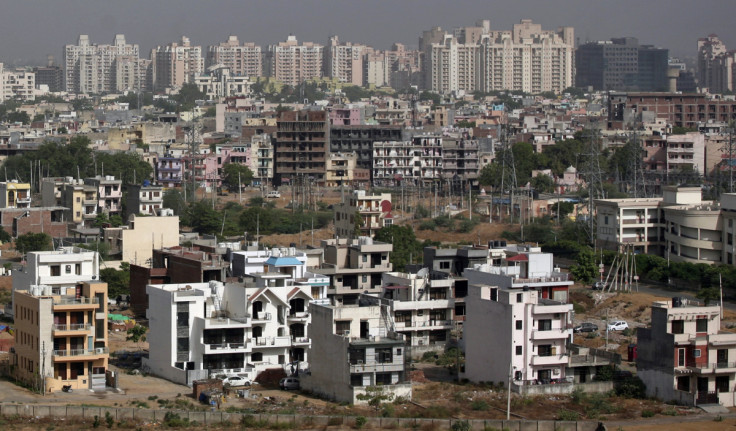 Uma visão geral dos apartamentos residenciais é retratada em Gurgaon, nos arredores de Nova Delhi