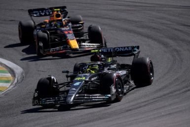 Lewis Hamilton lutou para terminar em oitavo lugar para a Mercedes